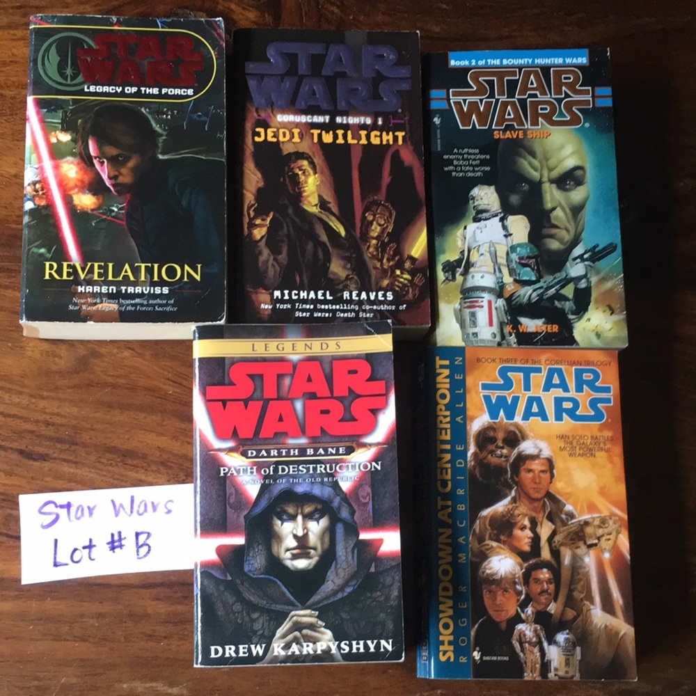 Star Wars PB Books (Lot #B) Mixed Bundle Paperback Vintage and Newer